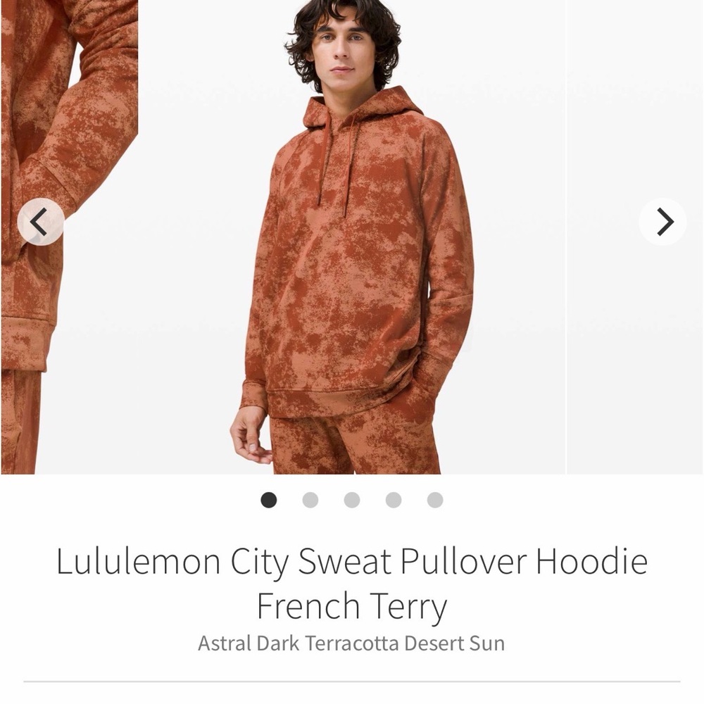 Lululemon City Sweat Pullover Hoodie French Terry Size Medium